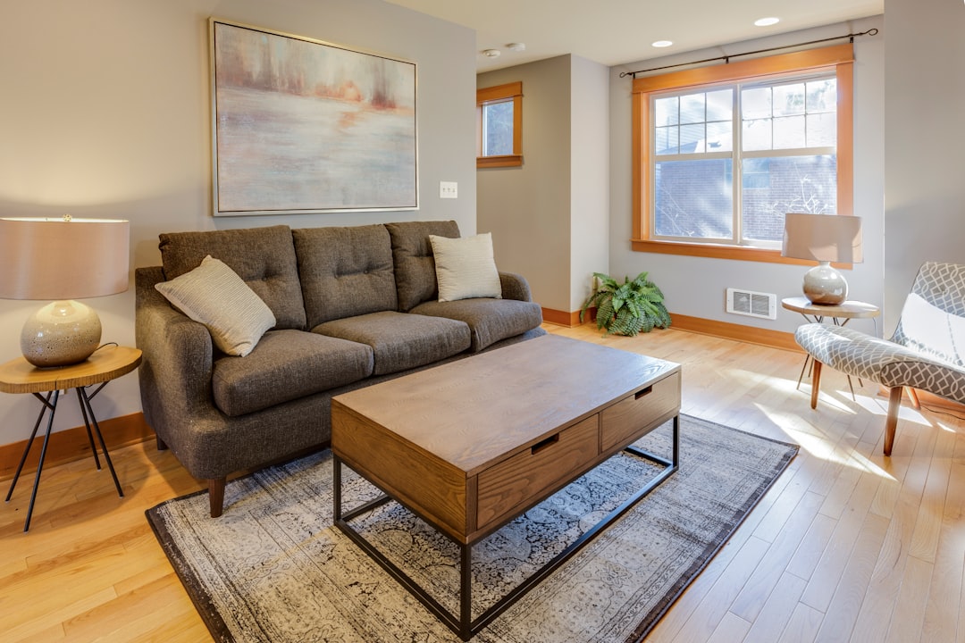 Smart storage solution in modern living room