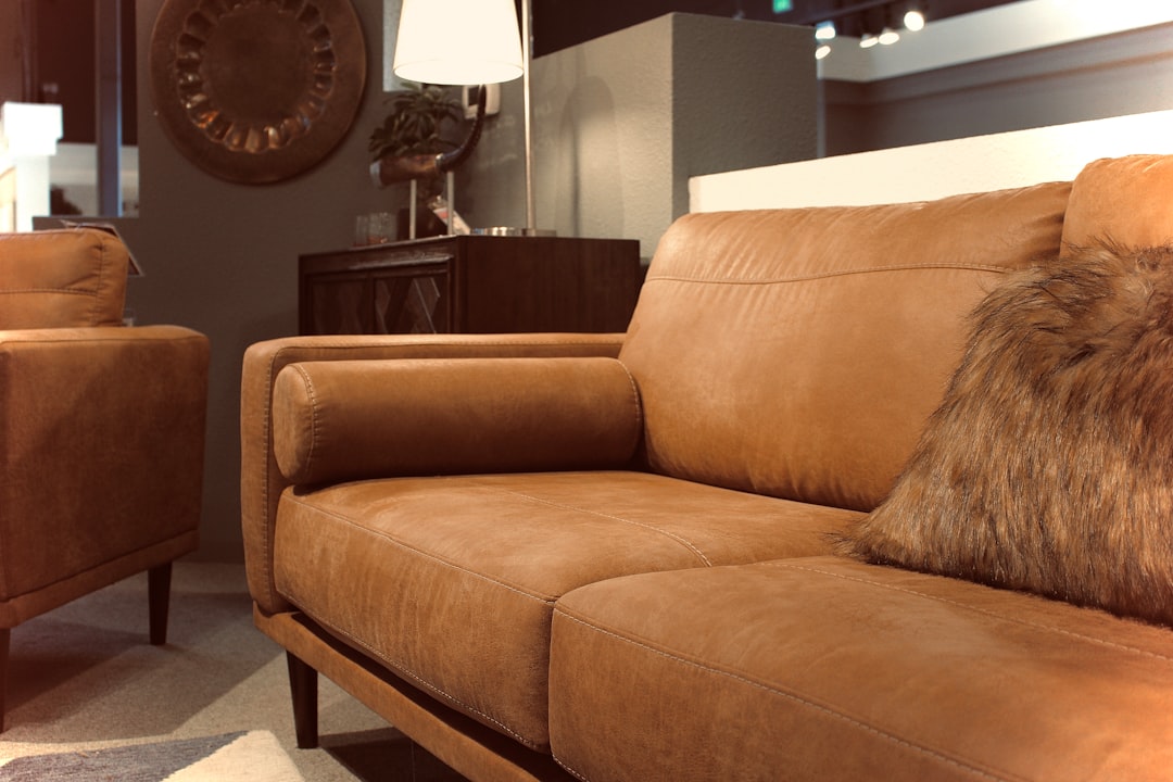 Mid-Century Top-Grain Leather Electric Sofa Bed